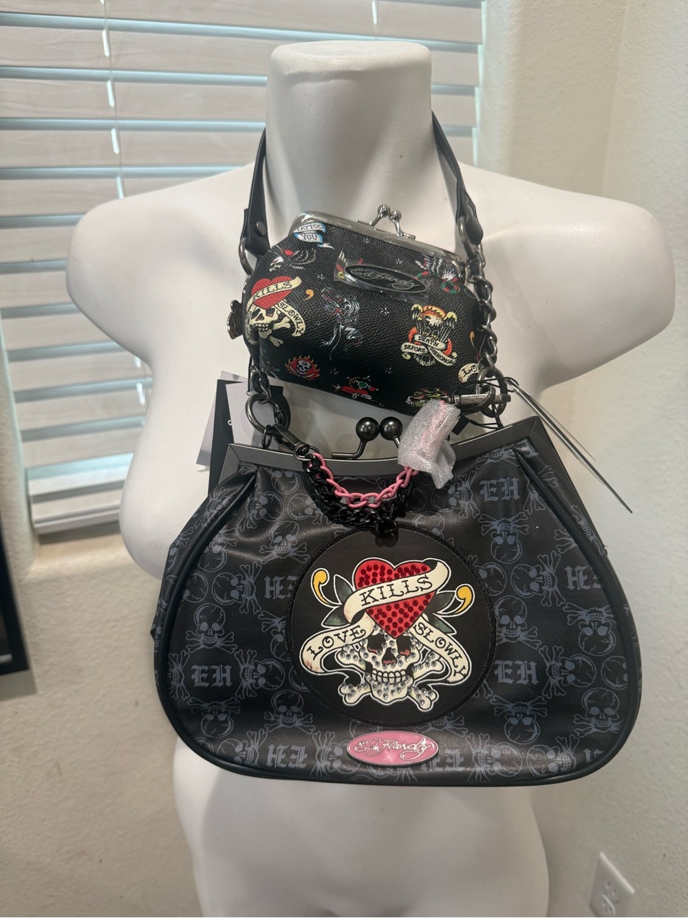 Ed Hardy purse and coin purse
